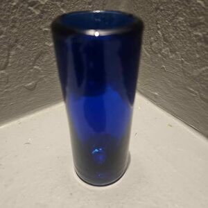 Cobalt Blue Glass Shot Glass 3.5"
